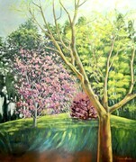 "Springtime in Vancouver "       Oil on canvas  28x36